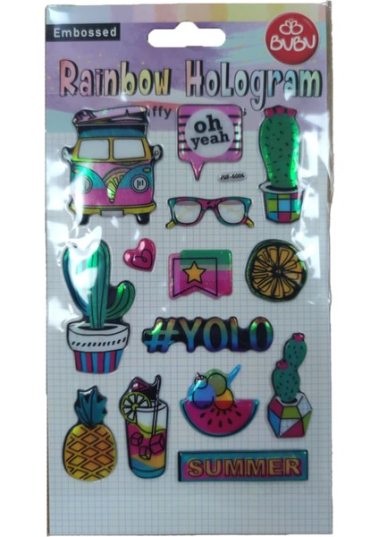 Bu-Bu Puffy Stickers Summer