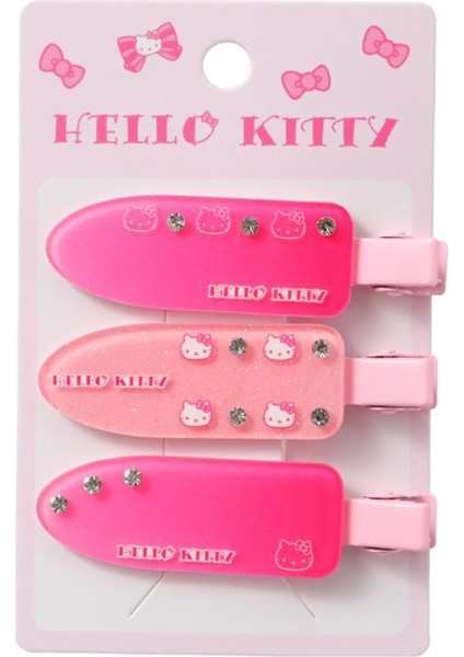 Sanrio Lisanslı Hello Kitty Saç Klipsi 3 Adet modelleri