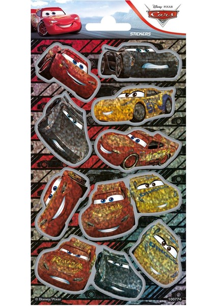 Taros Disney Lisanslı Cars Laser Sticker