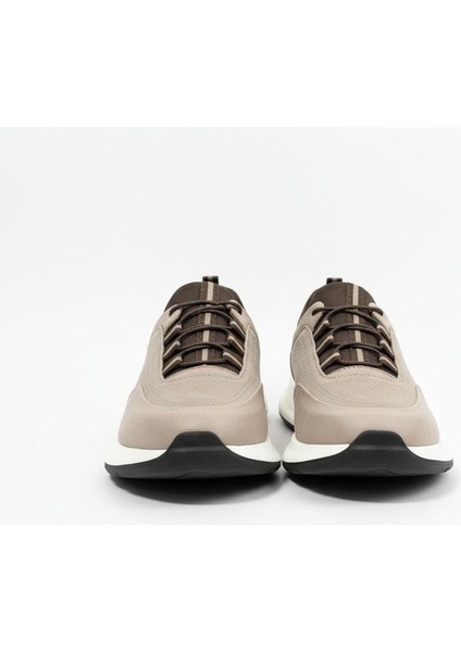 Erkek Deri Spor Ayakkabı – Krem