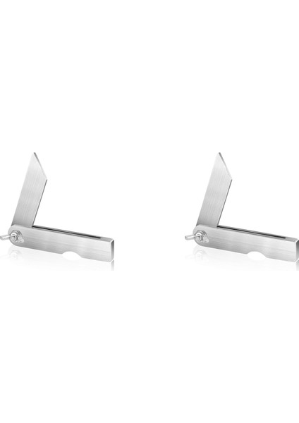 2x Sürgülü T-Bevel Gauge Preackor 4 Inç Mini Eğim Açısı Ayarlanabilir Marangoz Eğimler Ahşap Işleme Için Bulucu (Yurt Dışından)