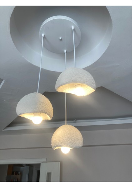 Iskandinav Beton 3 Lü Sarkıt Avize Yeni Model fiyatları