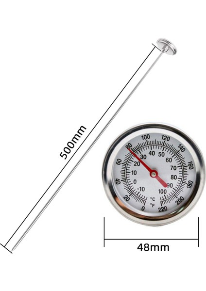 4x Uzunluğunda Kompost Toprak Termometresi - Hızlı Tepki Paslanmaz Çelik 20 Inç - Ölçüm Probu - Fahrenheit ve Celsius (Yurt Dışından) indirimleri