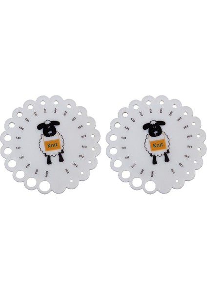 2x Örgü Iğne Göstergesi Hükümdarı (Yurt Dışından)