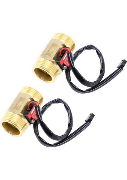 2x B10 DN25 1inch Su Salonu Etkisi Türbin Akış Sensörü Ölçer Türbin Flowmeteter 2-50L/MIN （pirinç） (Yurt Dışından)