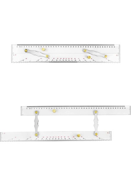 2x Deniz Paralel Cetvel Net Ölçekler, Paralel Cetvel Çekmek Için Eşleme Noktaları 450MM, Deniz Çizelgeleri Paralel Cetvel (Yurt Dışından) fiyatları