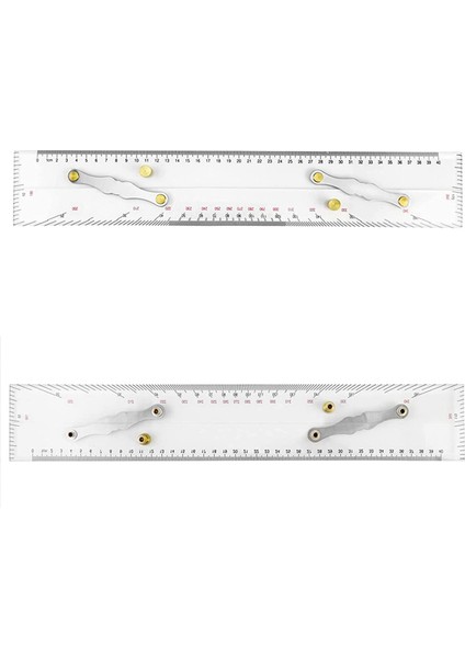 2x Deniz Paralel Cetvel Net Ölçekler, Paralel Cetvel Çekmek Için Eşleme Noktaları 450MM, Deniz Çizelgeleri Paralel Cetvel (Yurt Dışından) modelleri