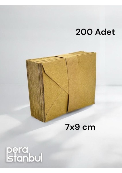 200 Adet Kraft Renkli Küçük Zarf 7x9 fırsatları