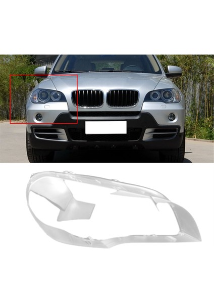 Araba Ön Far Kapağı Abajur Lambası Lamba Far Farlar Lens Kapağı Bmw X5 E70 2008-2013 Sağ (Yurt Dışından) fiyatları
