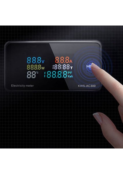 2x Ac 50-300V Voltmetre Ammetre Kws Powers Enerji Ölçer LED Dijital Ac Wattmetre Elektrik Ölçer (Yurt Dışından) fiyatları