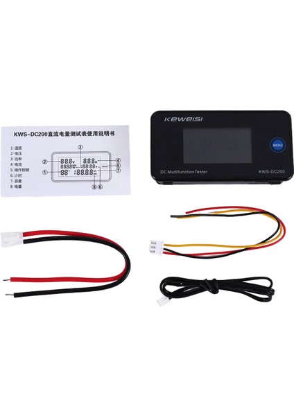 Keweisi Dc 0-200V Voltmetre Ammetre Kws Power Enerji Ölçer LED Dijital Dc Wattmetre Elektrik Ölçer, 10A (Yurt Dışından) fiyatları