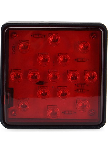 2x Kırmızı 15 LED 2 Inç Römork Kamyonu Hitch Tow Haul Alıcı Kapak Fren Işığı Pin 12V (Yurt Dışından) indirimleri