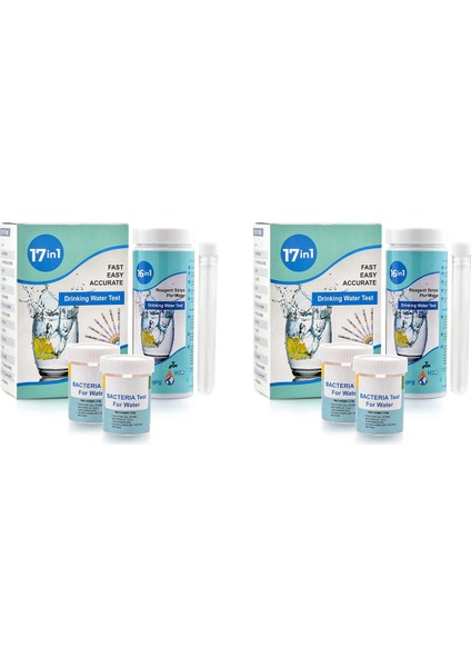 17 Arada Tam Su Testi Kiti Ev Için, 200 Şerit + 4 Içme Suyu Için Su Testi Kiti Kolay Test, Ph, Kurşun (Yurt Dışından)