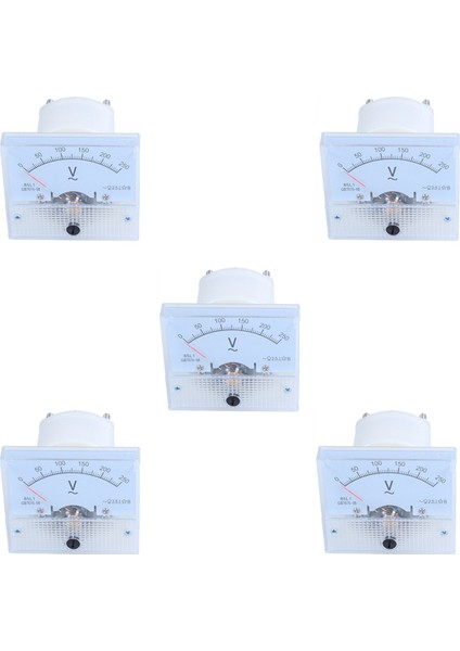 5x Analog 85L1 Ac 250 V Panel Metre Voltmetre Ölçüm Cihazı Kurulum Ekipmanı (Yurt Dışından)