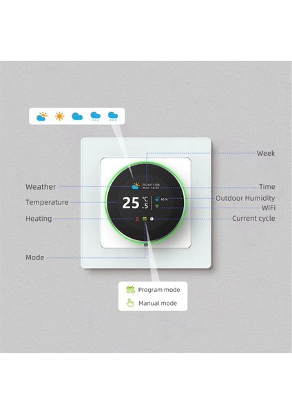 Tuka Wifi Akıllı Topuz Termostat Su Isıtma Sıcaklık Kontrolörü Su Isıtma 3A (Yurt Dışından) indirimleri