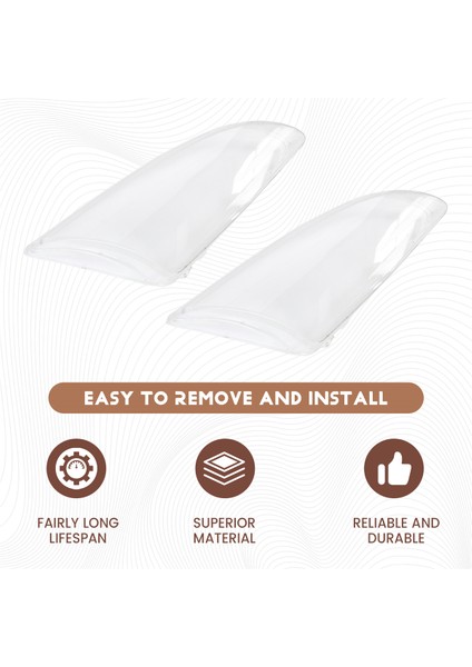 1paır Ön Sol ve Sağ Araba Far Lens Işık Kapağı Ford Focus 2005 2006 2007 2008 (Yurt Dışından) fırsatları