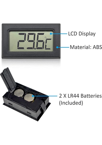 Dijital LCD Termometre -50 ° C - +110 ° C Buzdolabı, Dondurucu, Buzdolabı, Akvaryum Için 1m Ntc Problu Sıcaklık Monitörü (Yurt Dışından) indirimleri