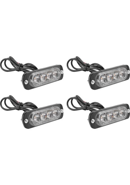 4pcs 4 LED Amber Recovery Flaş Işıkları 12V 24V Turuncu Izgara Arızası Yanıp Sönüyor (Yurt Dışından) indirimleri