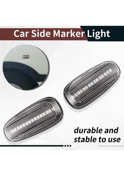 2pcs Araba Yan Işaretçi Işık LED Turn Sinyal Gösterge Lambası Opel Zafira A 99-05 Astra G 98-09 Beyaz (Yurt Dışından) fırsatları