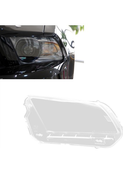 Araba Far Kabuk Lambası Gölgesi Şeffaf Lens Kapak Ford Mustang 2010-2013 Için Far Kapağı (Yurt Dışından) fırsatları