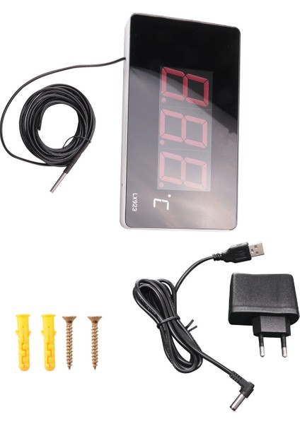 Su Balık Tankı Dış Sıcaklık Ölçer Için LED Ekran ve Su Geçirmez Prob Termometresi ile Havuz Termometresi Ab Fişi (Yurt Dışından) fırsatları