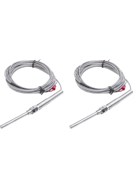 2x K Tip 50X5MM 800C Prob Termokupl Sıcaklık Sensörü Kablosu 9.8ft 3 Metre (Yurt Dışından)