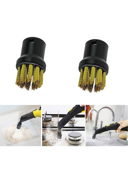 Karcher Buhar Temizleyicileri Için 4x Pirinç Tel Fırça Alet Nozülleri Sc1 Sc2 CTK10 Sc3 Sc4 Sc5 Sc7 Yedek Aksesuarlar (Yurt Dışından) modelleri
