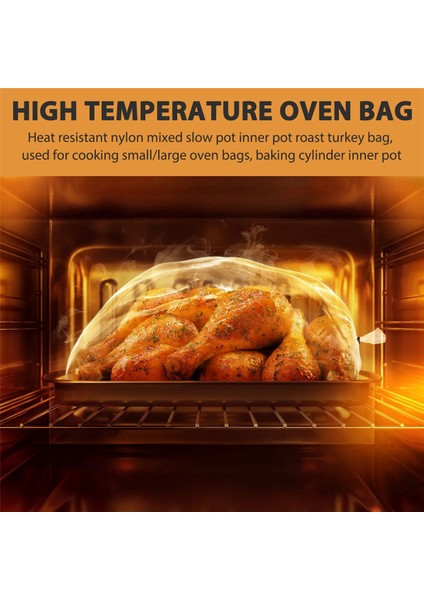 100PCS Direnç Naylon-Karışık Yavaş Pişirici Astar Kavurma Orta Boyutlu Fırın Torbası Pişirme Için Hindi Torbası (Yurt Dışından) fırsatları
