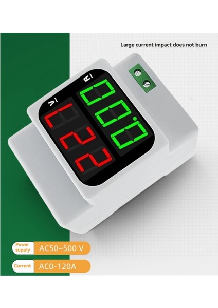 Dijital Çift Ekran Voltaj Amper Metre AC1-120A 50-500V LED Dijital Voltaj ve Akım Hertz Metre (Yurt Dışından) fırsatları