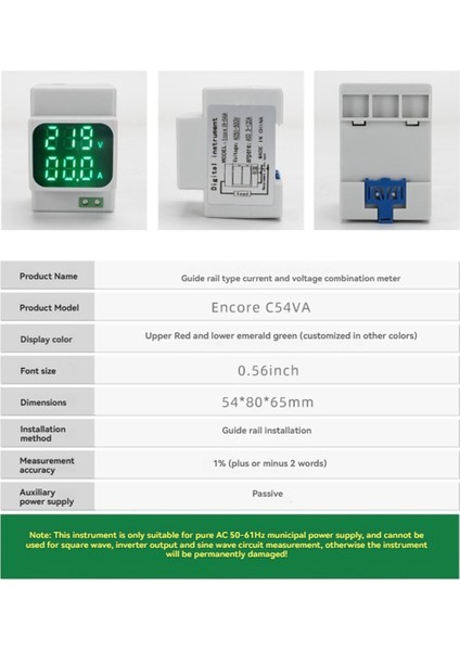 Dijital Çift Ekran Voltaj Amper Metre AC1-120A 50-500V LED Dijital Voltaj ve Akım Hertz Metre (Yurt Dışından) indirimleri