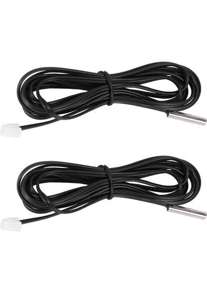 2x 2 M Ntc Termistör Sıcaklık Sensörü Su Geçirmez Prob Teli 10 K% 3950 Siyah (Yurt Dışından)