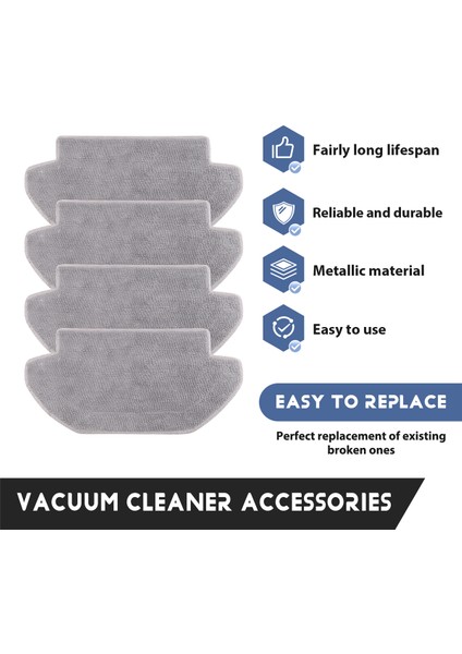 Xiaomi Mi Robot Vakum Mop 2s/mop Pro/mop P/robot Vakum S12/S10 EU/STYJ02YM Ana Yan Fırça Hepa Filtre Mop Kumaş (Yurt Dışından) fırsatları