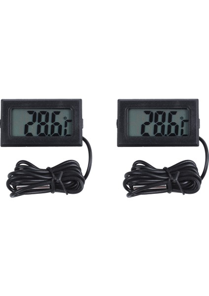 Buzdolabı Dondurucuları Için Lcd&#39;li 2x Dijital Termometre (Yurt Dışından)