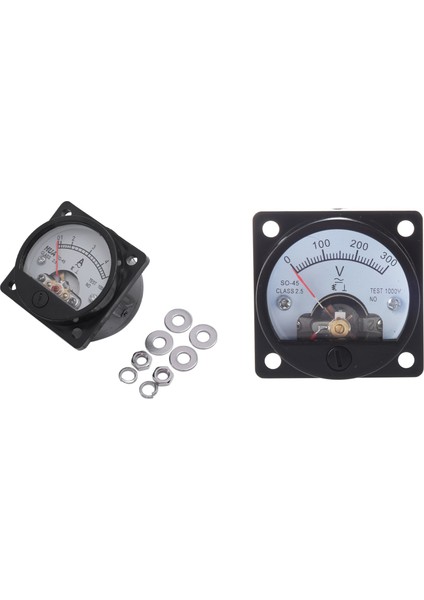 Ac 0-300V Yuvarlak Analog Arama Panel Metre Sınıf 2.5 Doğruluk Ac 0-5A Analog Panel Yuvarlak Ölçer (Yurt Dışından)