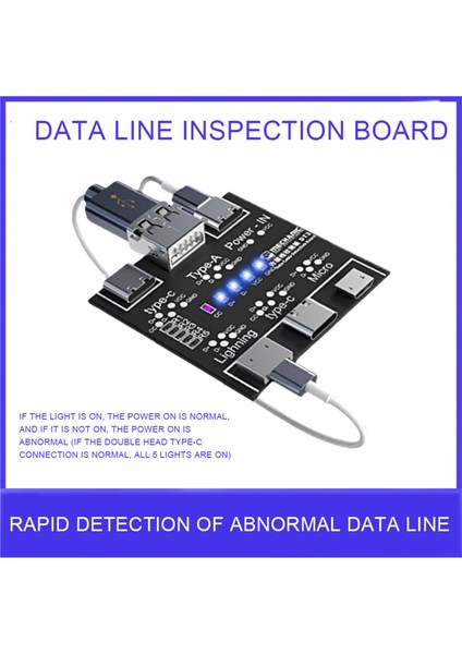 2x Dt3 Veri Kablo Algılama Kart Ios Için USB Kablo Test Cihazı Android Tip-C Kısa Devre Açma-Kapma Test Kartı Aracı (Yurt Dışından) fırsatları