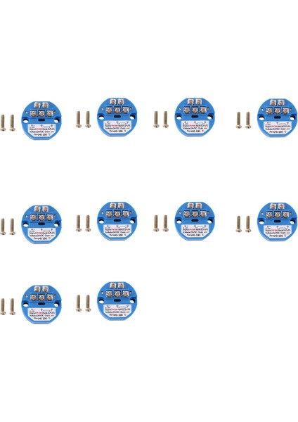 10X PT100 Türe 0-10V 0-100 Derece Rtd Giriş 0-10 Bir Çıkış DC24V Termal Direnç Sıcaklığı Verici (Yurt Dışından)