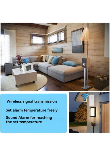 Kablosuz Kapalı Dış Dondurucu Termometre Sensörü Sıcaklık Monitörü Mutfak Için Sesli Alarm Sıcaklık Göstergesi (Yurt Dışından) modelleri