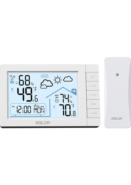 Kablosuz Sensörlü Baldr Kablosuz Hava Istasyonu Dcf Radyo Kontrollü Saat Iç/dış Mekan Termometresi Higometre Higometre (Yurt Dışından) fiyatları