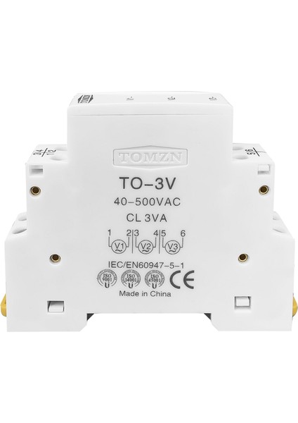 Tomzn Din Rayı 18MM Voltaj Ölçer Ac 40-500V Üç Faz Modüler Voltmetre Göstergesi LED Dijital Ekran Dedektörü, Beyaz (Yurt Dışından) indirimleri