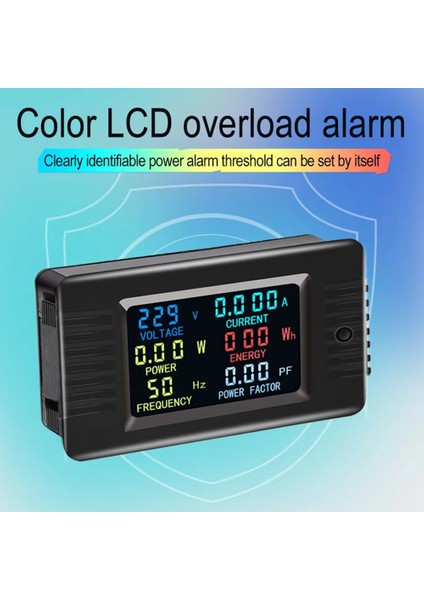 Peacefair PZEM-022-VH Tek Fazlı Ac Volt Amp Ölçer Renk Ekran Renk Ekran Frekans Güç Faktörü Wattmetre Güç Ölçer 100A Açık Ct ile (Yurt Dışından) indirimleri