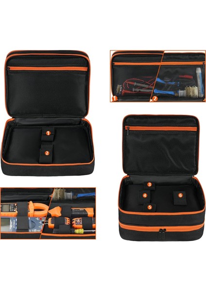 Seyahat Kılıfı Ac Devre Kesici Çıkış ve Elektrik Test Kiti, Dijital Multimetre Için Ev Test Merkezi Depolama Kapağı (Yurt Dışından) fırsatları