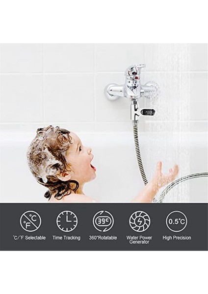 Duş Termometresi LED Dijital Ekran Duş Suyu Termometresi, Banyo Suyu Termometresi (Yurt Dışından) modelleri