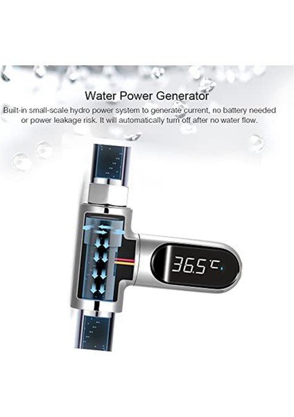 Duş Termometresi LED Dijital Ekran Duş Suyu Termometresi, Banyo Suyu Termometresi (Yurt Dışından) fırsatları