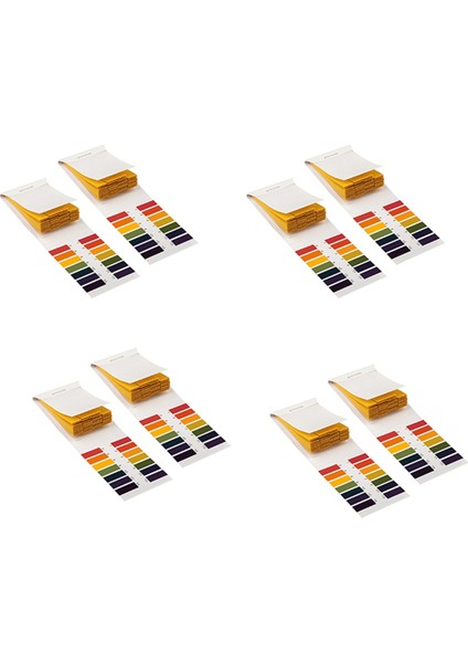 8 Set 160 Şerit 1-14 Ph Taç Kağıt Ph Test Şeritleri Su Kozmetik Toprak Ph Test Kağıtları Kontrol Kartı ile Şeritler (Yurt Dışından)