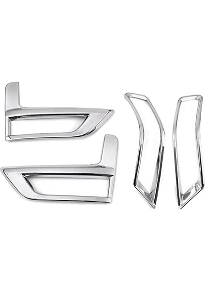 4pcs Krom Ön Arka Sis Kapağı Nissan Rogue X-Trail T32 2017-2020 Için Tampon Reflektör Çerçevesi (Yurt Dışından)