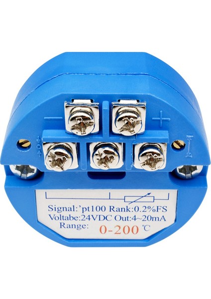 PT100 0-200 Derece Sıcaklık Algılama Verici 4-20MA Çıkış Kafası Monte Sıcaklık Verici (Yurt Dışından) fırsatları