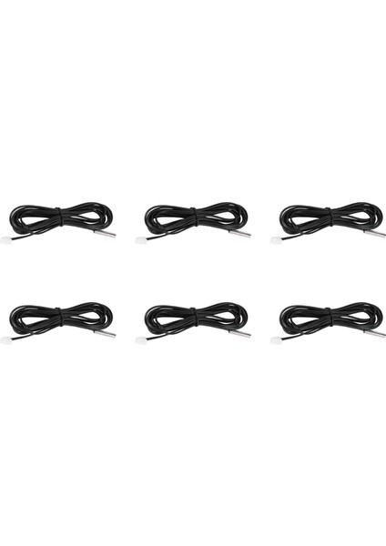 6pcs 2 M Ntc Termistör Sıcaklık Sensörü Su Geçirmez Prob Teli 10 K% 3950 Siyah (Yurt Dışından)
