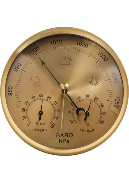 Ev, Duvar Dekoru, Bebek Odası, Balıkçılık (Altın) Için 3&#39;ü Dial Barometre Termometre Higometre (Yurt Dışından)