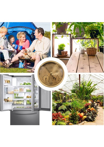 Ev, Duvar Dekoru, Bebek Odası, Balıkçılık (Altın) Için 3&#39;ü Dial Barometre Termometre Higometre (Yurt Dışından) indirimleri