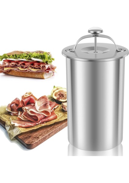 Et Pres Ocak 304 -Staınless Çelik Ham Basın Maker Çok Fonksiyonlu Yuvarlak Şekli Ev Yapımı Deli Et Pres Işaret Makinesi (Yurt Dışından)